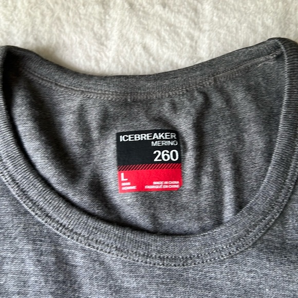 Icebreaker Men’s Merino 260 Tech Long Sleeve Crewe Thermal Top - Picture 8 of 11